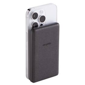 Powerbanka Mophie 12W, 5000 mAh, snap+ Juicepack mini, 1x USB-C, Snap adaptér + USB-C kabel černá

