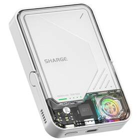 Powerbanka Sharge IceMag 2, 10000 mAh bílá

