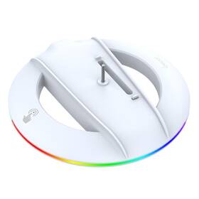 Stojan iPega P5S025S vertikální s RGB pro PS5 Slim bílý

