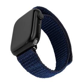 Řemínek FIXED Nylon Sporty Strap na Apple Watch 42/44/45mm modrý

