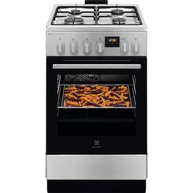 Kombinovaný sporák Electrolux LKK564221X nerez


