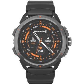 Chytré hodinky myPhone Hammer Watch 2 černé/oranžové


