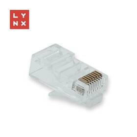 Koncovka Lynx UTP Cat6, 50µ, 100ks průhledná

