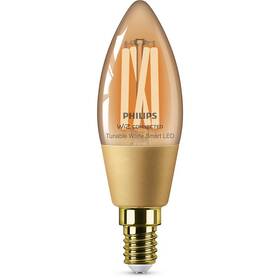 Chytrá žárovka Philips Smart LED 4,9W, E14, jantarové sklo, Tunable White 

