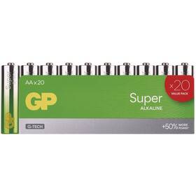 Baterie alkalická GP Super AA (LR6), 20 ks 

