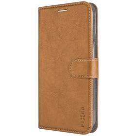 Pouzdro na mobil flipové FIXED Opus na Apple iPhone 16e hnědá barva
