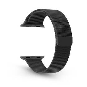 Řemínek WG stainless steel na Apple Watch 42/44/45/49 mm černý

