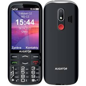 Mobilní telefon Aligator A830 Senior černá barva
