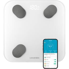 Osobní váha Lanaform PDS-200C bílá

