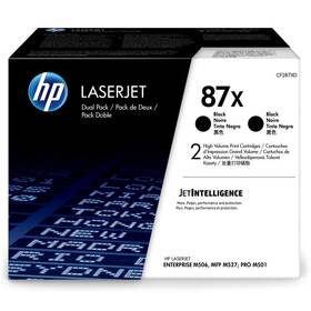 Toner HP 87X, 2x 18 000 stran, 2-pack černý

