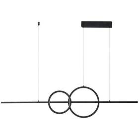 Závěsné svítidlo IMMAX NEO LITE RONDAS SMART 131cm 56W s podporou BEACON, Wi-Fi, TUYA černé

