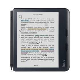 Čtečka e-knih Kobo Libra Colour + dotykové pero černá barva
