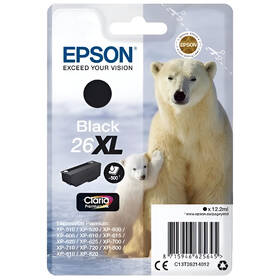 Inkoustová náplň Epson 26XL, 500 stran černá

