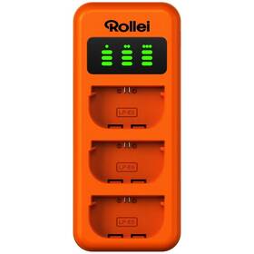 Nabíječka Rollei Dual Charger LP-E6 (Canon) oranžová

