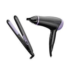 Dárková sada péče o vlasy Remington D3016GP Style Essentials černá/fialová


