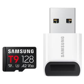  Paměťová karta Samsung T9 MicroSDXC 128GB UHS-I U3 (200R/130W) + USB Adaptér