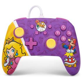 Gamepad PowerA Enhanced Wired - Nintendo Switch - Princess Peach Battle 

