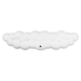 Opěrka zápěstí White Shark Cumulus, 43 × 11 cm bílá

