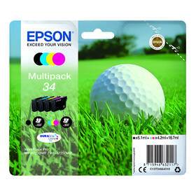 Inkoustová náplň Epson 34, 350/3x300 stran vícebarevná


