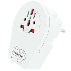 Cestovní adaptér SKROSS Europe USB C20PD pro cizince v ČR, USB-C, PD 20W 

