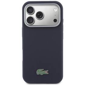 Kryt na mobil Lacoste PVC Petit Pique Semi Wrap MagSafe na Apple iPhone 17 Pro Max tmavě modrý

