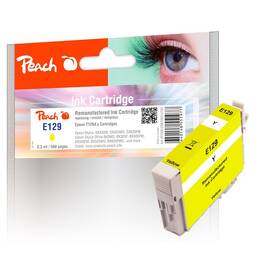 Inkoustová náplň Peach Epson 129, T1294, 560 stran žlutá

