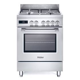 Kombinovaný sporák Haier HGM64TC1XS nerez

