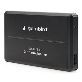Box na HDD Gembird pro 2.5” zařízení, USB 3.0, SATA černý

