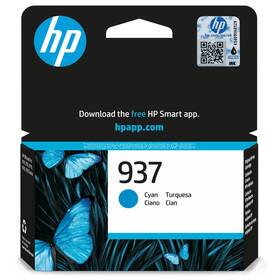 Inkoustová náplň HP 937, 800 stran azurová

