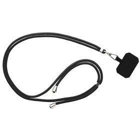 Popruh na krk GoGEN NPL160 pro telefony, univerzální černá barva
