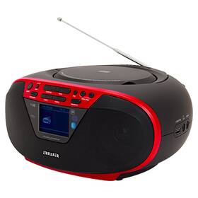 Radiomagnetofon s DAB+/CD AIWA BBTU-500DAB červený

