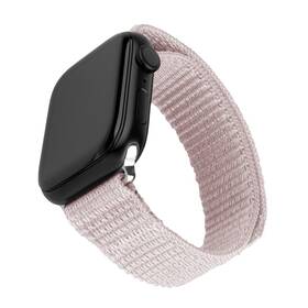 Řemínek FIXED Nylon Sporty Strap na Apple Watch 38/40/41mm růžový

