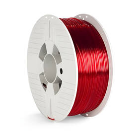 Filament Verbatim PET-G 1,75 mm pro 3D tiskárnu, 1kg, transparentní červený

