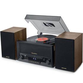 Mikrosystém MUSE MT-120 MB černý/hnědý

