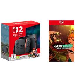 Set výrobků Nintendo Herní konzole Nintendo SWITCH 2 + Mario Kart™ World Bundle - černá + Hra Nintendo SWITCH 2 Hyrule Warriors: Age of Imprisonment 
