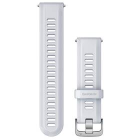 Řemínek Garmin Forerunner (22 mm), přezka Silver bílý

