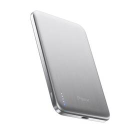 Powerbanka BMX SolidSafe™ Air Titanium 5K Qi2 bezdrátová magnetická stříbrná

