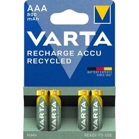 Baterie nabíjecí Varta HR03, AAA, 800mAh, Ni-MH, blistr 4ks 

