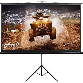 Plátno Aveli stativ 204x115 cm 92" černé


