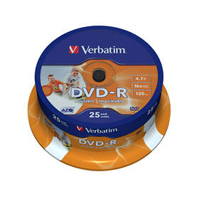 Disk Verbatim DVD-R 4.7GB, 16x, 25cake 

