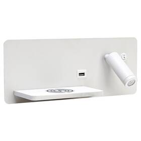 Bodové svítidlo IMMAX LED Be PREPARE 4v1 s Qi nabíjením, USB, varianta levá bílé

