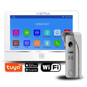 Dveřní videotelefon VERIA 8277B-W + vstupní stanice VERIA 831 bílý

