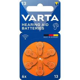 Baterie do naslouchadel Varta Hearing Aid Battery 13, blistr 6ks 

