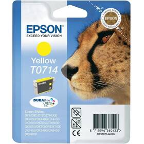 Inkoustová náplň Epson T0714, 5,5 ml žlutá

