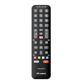 Dálkový ovladač Meliconi EASYTEL 4, Univerzální dálkový ovladač pro 4 přístroje černý


