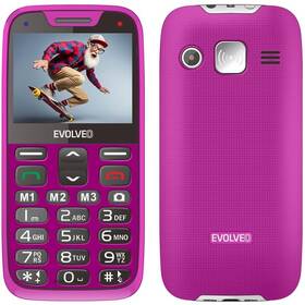 Mobilní telefon Evolveo EasyPhone XR růžová barva
