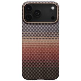 Kryt na mobil Pitaka Ultra-Slim Sunset na Apple iPhone 17 Pro hnědý/oranžový

