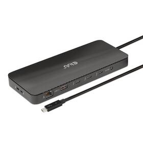 Dokovací stanice Club3D Thunderbolt 4, 3xUSB-C, 3xUSB-A, PD černá

