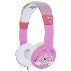 Sluchátka OTL Technologies Peppa Pig Rainbow Wired růžová barva
