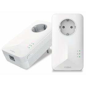 Síťový rozvod LAN po 230V Strong sada 2 adaptérů Powerline 1000 DUO EU/ 1000 Mbit/s/ 1x LAN bílý

